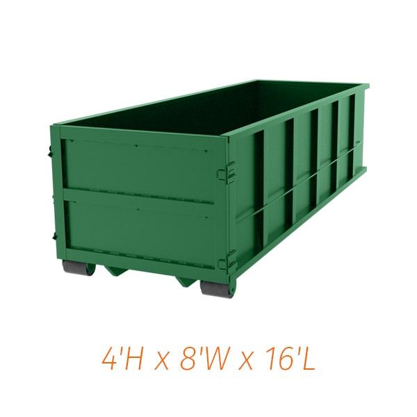 most companies offer the option to rent multiple 15 yard dumpsters for larger projects or to handle different types of waste